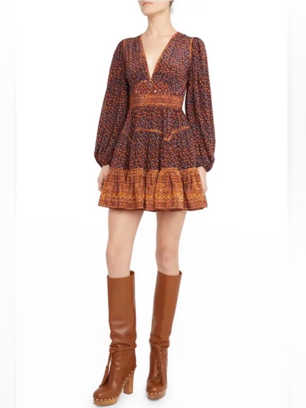 Ulla Johnson BoHo puff-sleeved dress